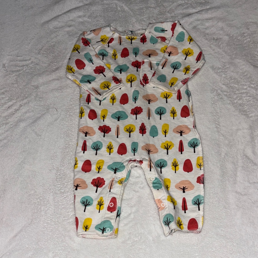 Monica and Andy Colorful Tree Print One Piece